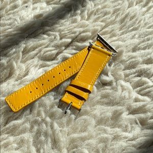 Saffron leather Apple Watch band 42 MM